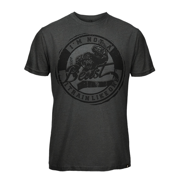 BEAST - Poly/Cotton Tee (Charcoal Gray) – Yok Apparel