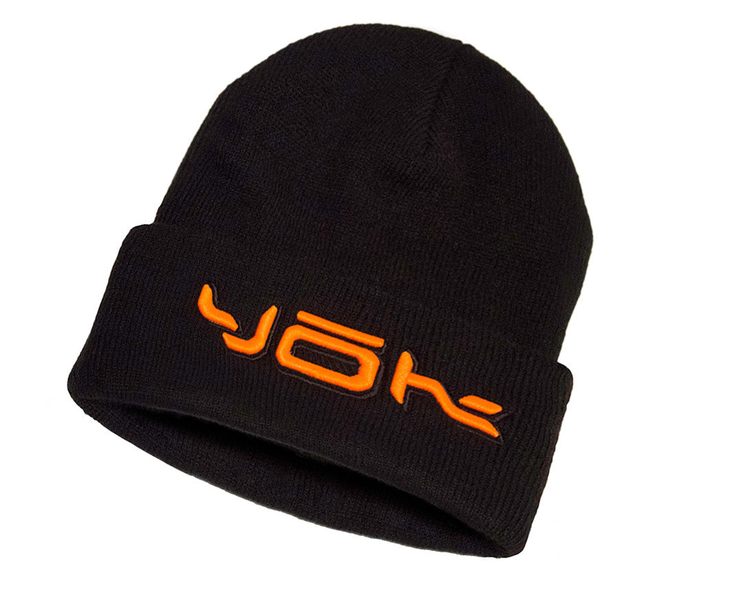 YOK Classic Beanies Black & Orange