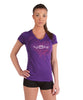 PASSION Purple Ladies V Neck