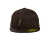 Black on Black Fitted Cap w/ Silver Outline