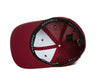 YOK Flex Ballcap Black and Maroon Fitted Cap