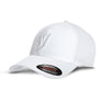 YOK Flex Ballcap White on White Fitted Cap