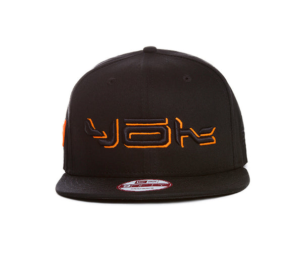 YOK B1Ballcap Black & orange Snap Back Hat