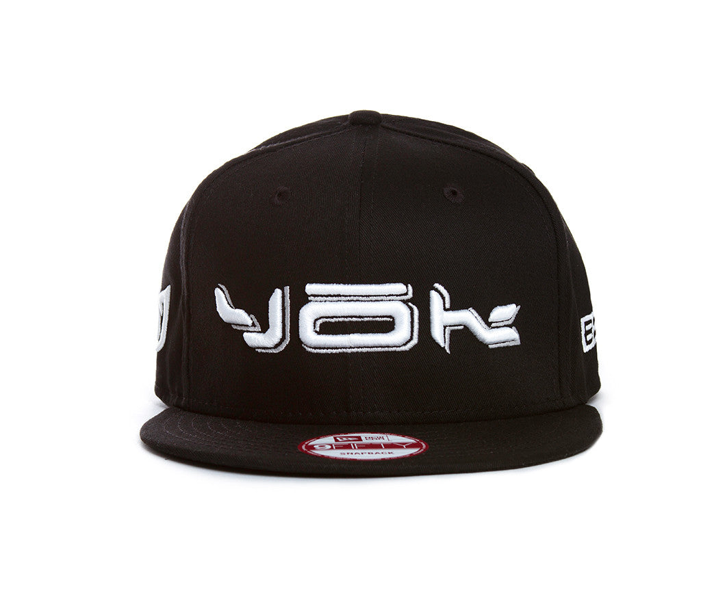 YOK B1BallCap White & Silver Snap Back Hat